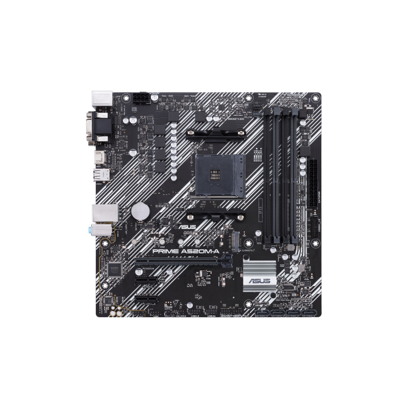 MOTHERBOARD ASUS (PRIME A520M-A II/CSM) SOCKET AM4,4*DDR4,HDMI,DP,VGA,PCIE-3.0,M.2,MICRO ATX image 2